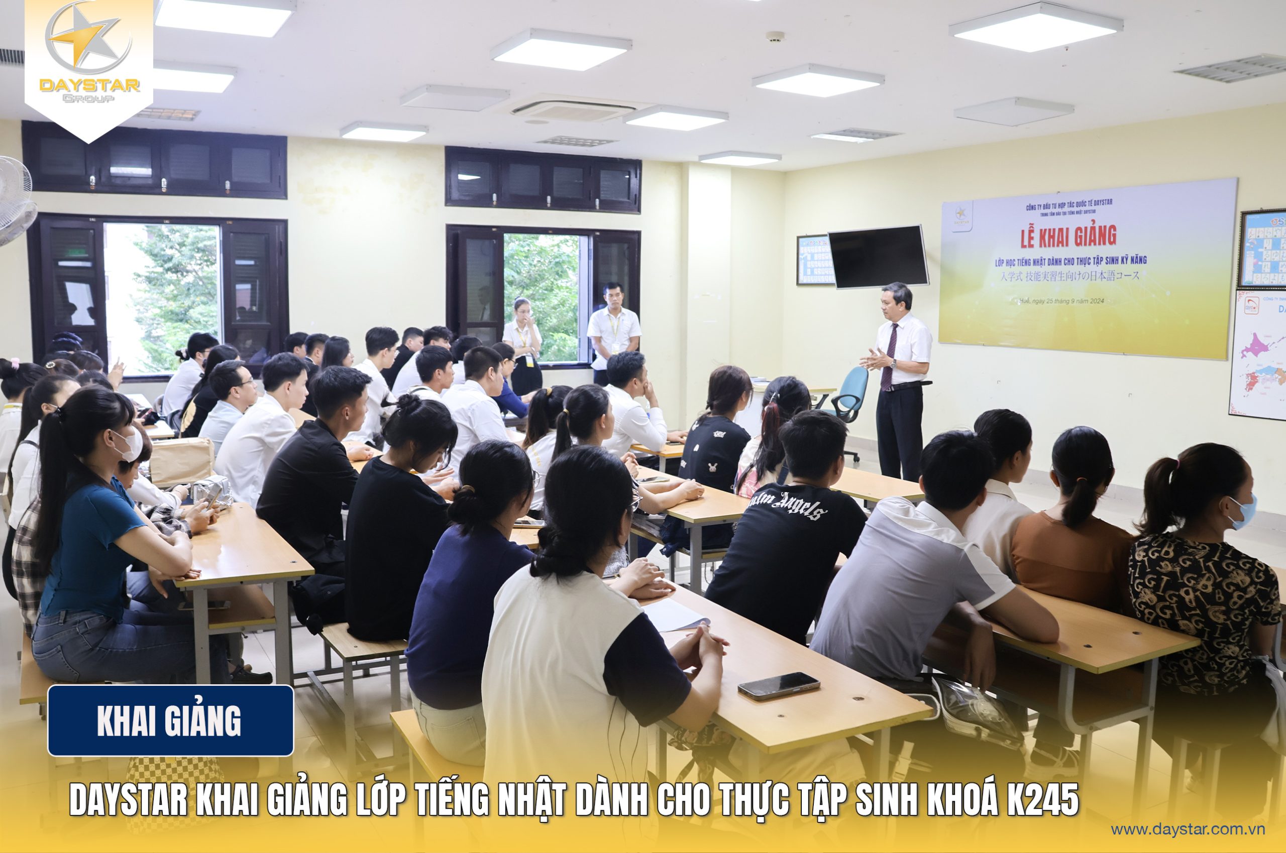 Daystar khai giảng lớp Tiếng Nhật dành cho Thực tập sinh khoá K245