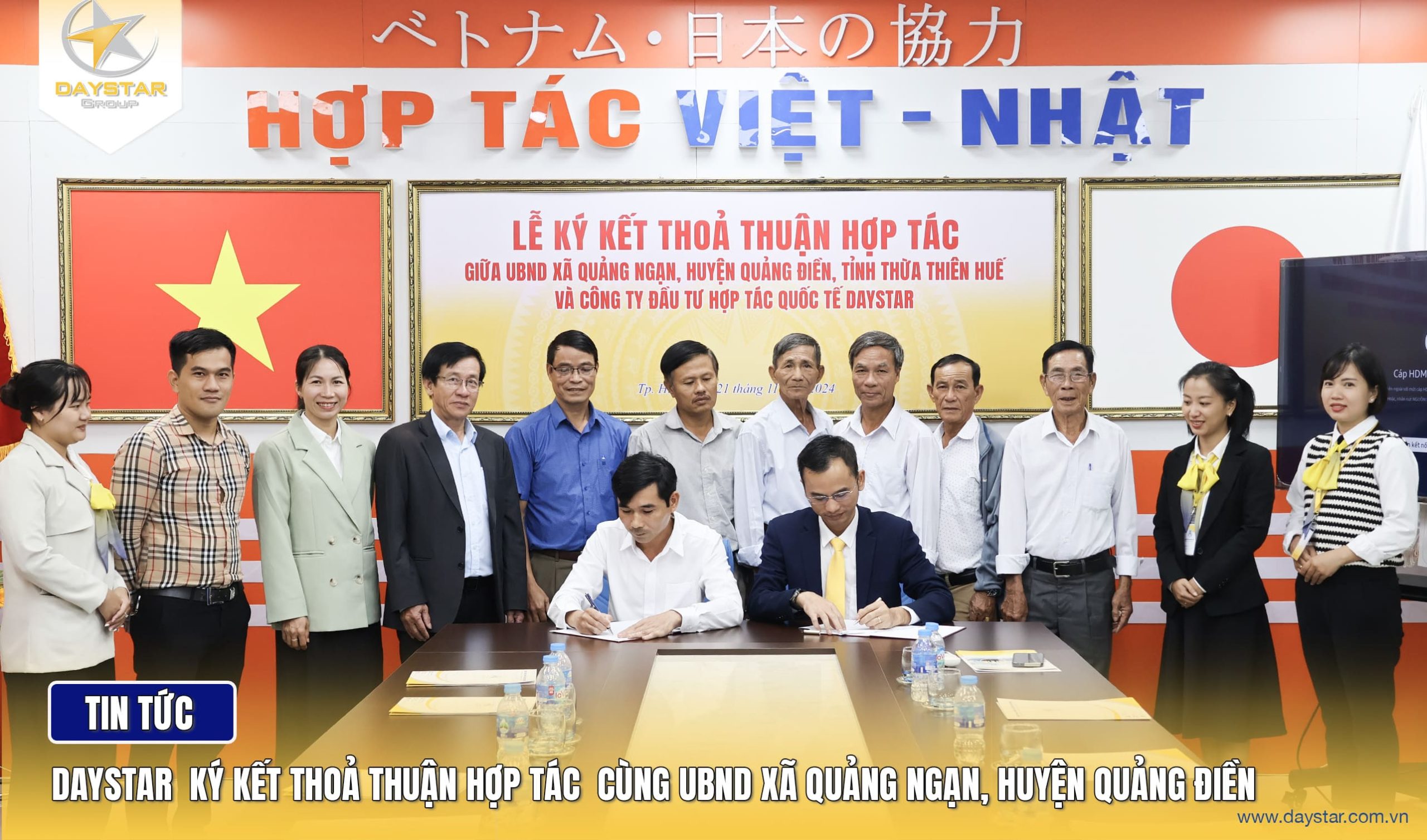 Daystar ký kêt thoả thuận hợp tác với  Xã Quảng Ngạn - Huyện Quảng Điền