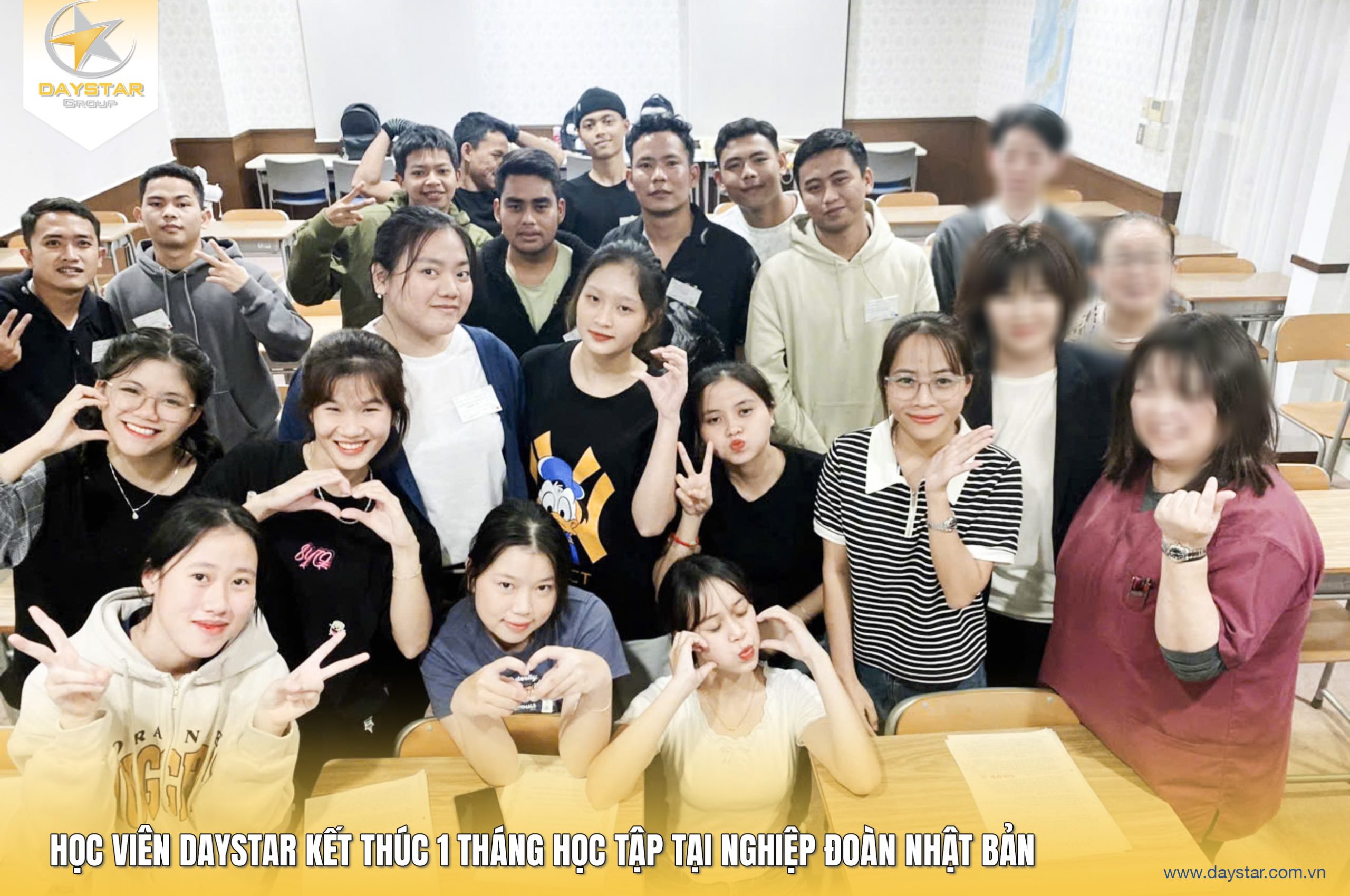 Học viên Daystar kết thúc 1 tháng học tập tại Nghiệp Đoàn Nhật Bản